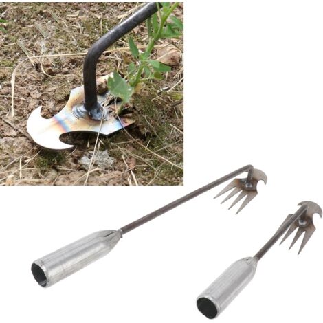 Outil De Désherbage Manuel 2 Pièces Pour Jardinage - Pelle Et Griffe En Acier Manganèse, Manches De 30 Cm Et 40 Cm - Idéal Pour Le Nettoyage Du Jardin-KZQ