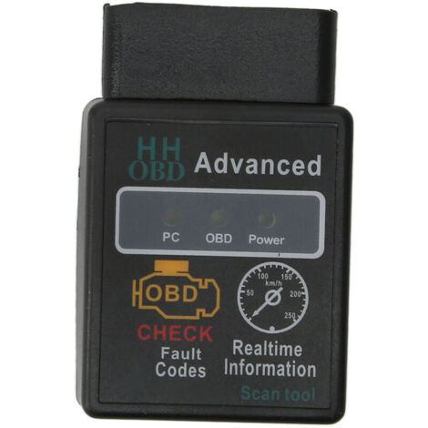 Outil de diagnostic de voiture OBD2, lecteur de codes d'erreur Bluetooth, détection de pression de carburant, lecture des défauts, HH OBD V2.1-Crezuo