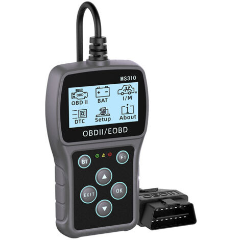 Outil de diagnostic OBD2 Bluetooth, scanner OBD2 3 en 1, mise à niveau Bluetooth depuis AD310/MS309/MS310/BD310, lecteur de codes auto, effacement des codes, testeur de batterie, scanner auto, protoco