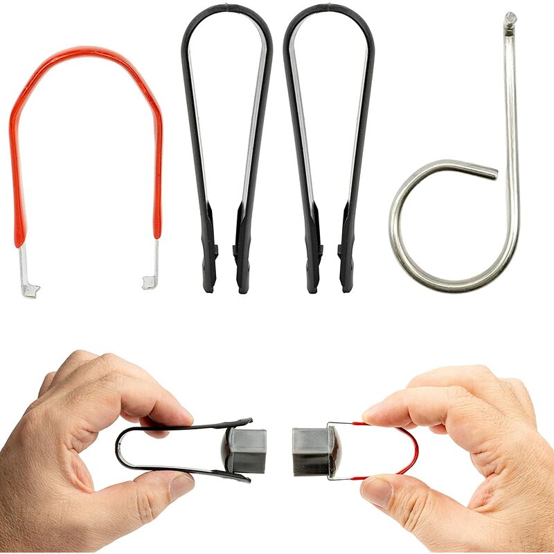 Deckon - Outil de démontage Cache-écrous de Roues, Lot de 4, Outils de Remplacement des Cache-boulons de pneus, Ustensiles pour Montage et démontage,