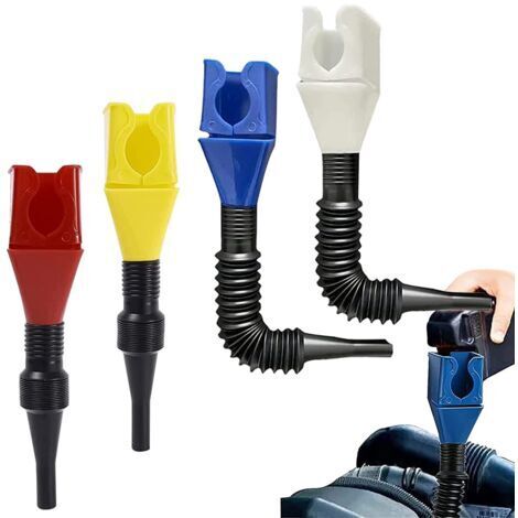 Outil De Drainage Flexible Entonnoir à Clapet,Entonnoir Universel Avec Fermoir En Plastique,Entonnoirs Multifonctions En Plastique,Entonnoir Huile Moteur Voiture Moto Automobile (4)