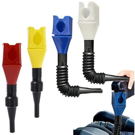 Outil De Drainage Flexible Entonnoir à Clapet,Entonnoir Universel Avec Fermoir En Plastique,Entonnoirs Multifonctions En Plastique,Entonnoir Huile Moteur Voiture Moto Automobile (4)