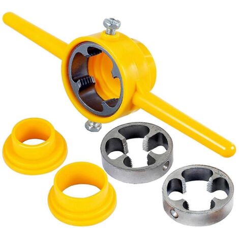 Outil de filetage PVC en 6 pièces, fileteur de tuyaux PVC réutilisable pour plomberie--