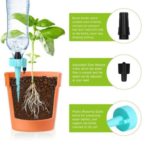 OUTIL DE FILTRATION DE L'EAU 18 Pièces Irrigation Goutte à Goutte Kit, Goutte à Goutte Bouteille,Kit Automatiques D'arrosage Système