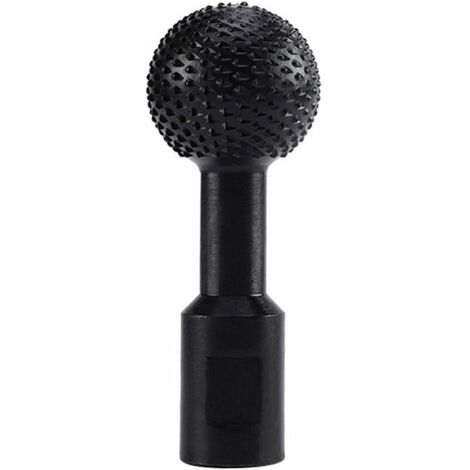 Outil De Gravure De Rainure en Bois Sphérique 14mm, Fraise Rotative Sphérique, Lime Rotative en Acier Sphérique pour Perceuse Meuleuse, Polissage Et Gravure, Noir