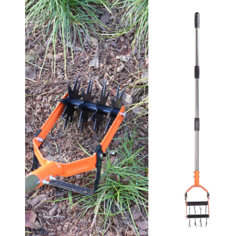 Outil de Jardin Multifonction pour Bêcher et Désherber, Cultivateur Rotatif 4 Pièces - KZQ