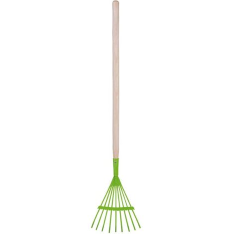 Outil de jardin pour enfant manche en bois Râteau à feuilles