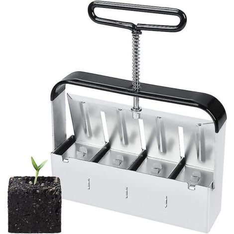 Outil de jardinage 4 en 1 pour bloquer le sol et planter les semis