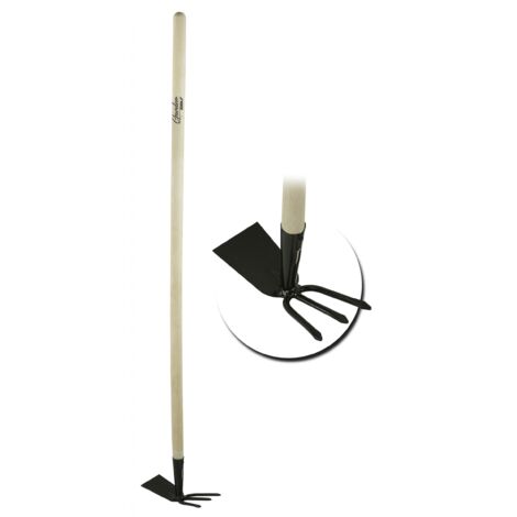 outil de jardinage dedra garden hoe with fork bois acier 113 cm