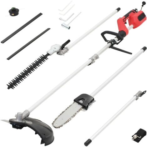 Dealourus - Outil Jardin Multifonction 5 En 1 Essence 52 Cc - Taille-haie, Débroussailleuse, Tronçonneuse...