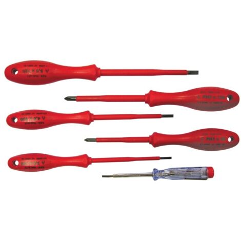Outil de l'électricien mega 10078 isolé 1000V 6 pièces