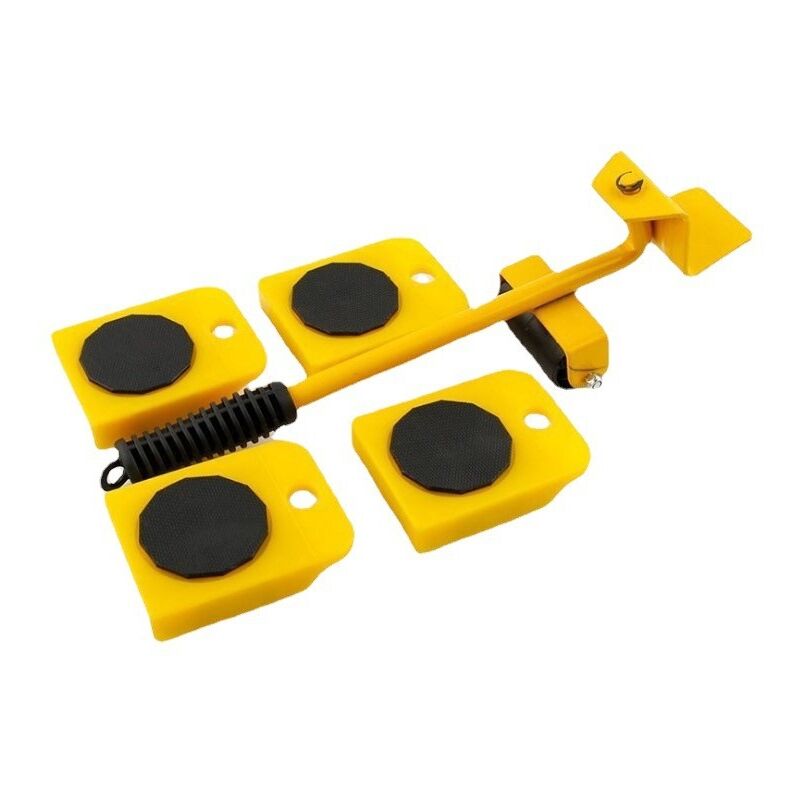 Outil de Levage et de Transport HeavEasy, 5 Pièces, Polyvalent et Robuste, Facile à Utiliser, Idéal pour Meubles et Appareils, Multicolore