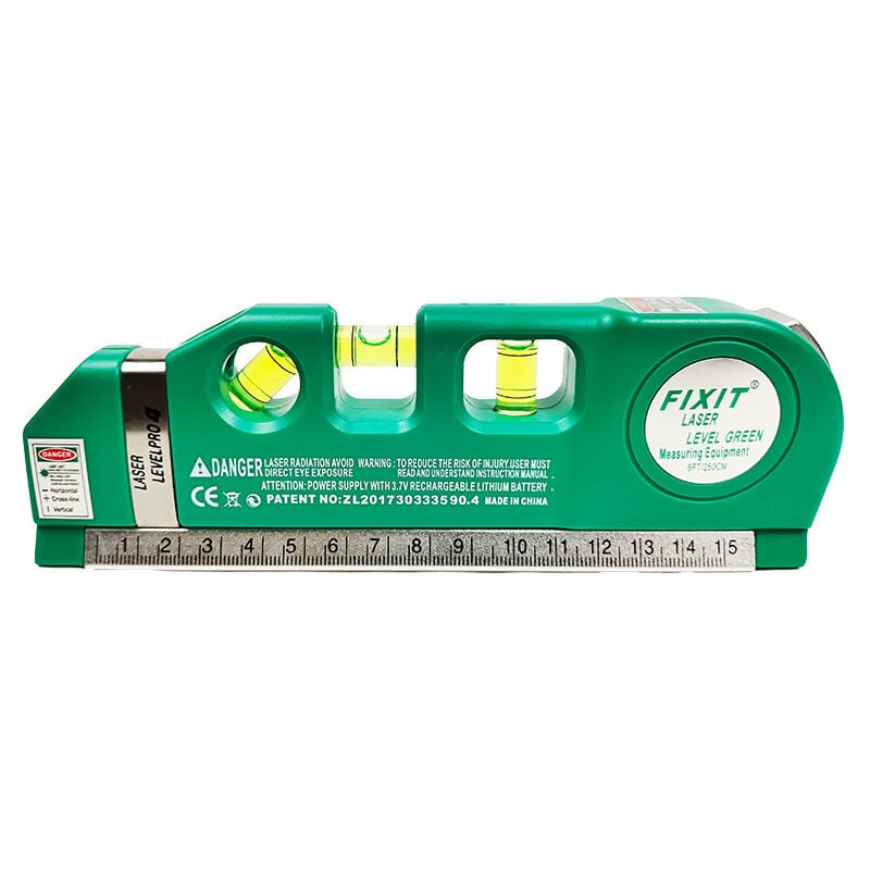 Outil de ligne horizontale Laser, kit d'outils de niveau laser multifonctionnel, avec règle métrique