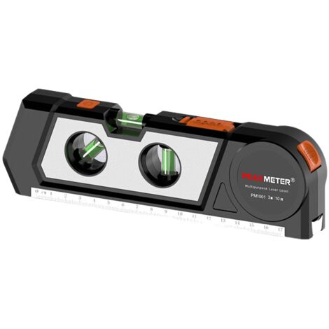 Outil de ligne horizontale laser, niveau laser à réticule standard multifonctionnel, bulle horizontale et base de règle, utilisé pour accrocher des images, décoration de la maison