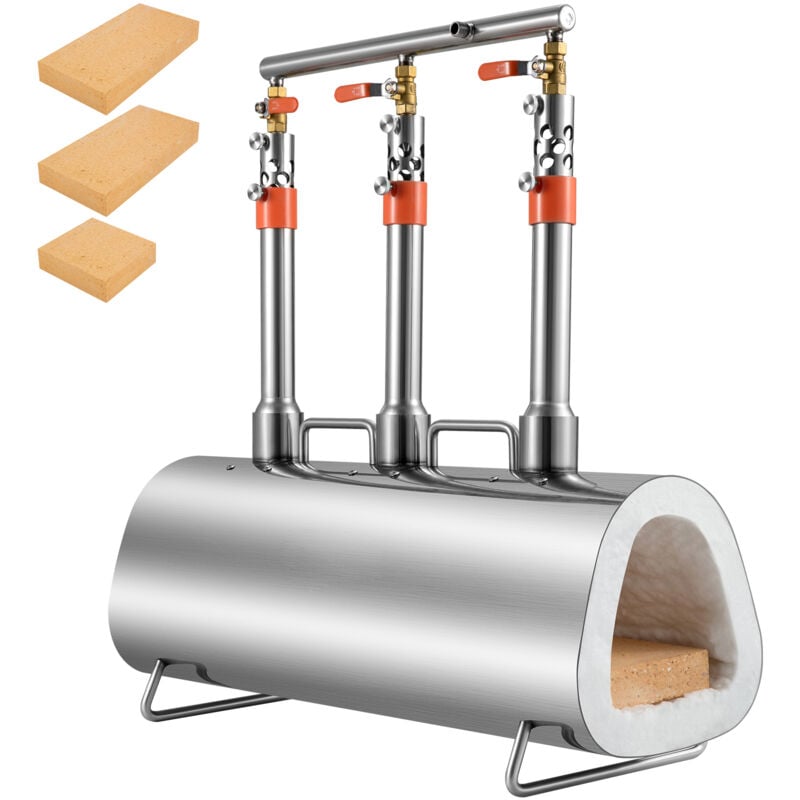 Outil de maréchal-ferrant à triple brûleur pour forge au propane Mophorn pour la fabrication de couteaux