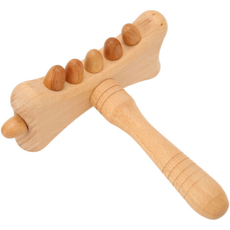Outil de Massage en Bois pour Drainage Lymphatique et Réduction de la Cellulite - Soulagement des Douleurs et Points d'Acupression pour les Jambes, Dos et Yeux