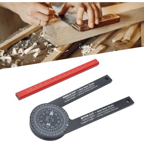 Outil de Mesure d'Angle 360° pour Menuiserie Scie à Onglet Précision-KZQ