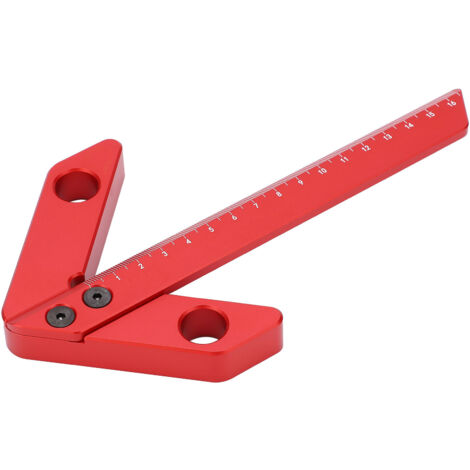 Outil de Mesure de Centre 45/90° avec Équerre et Jauge de Lignes pour Travail du Bois YX‑2