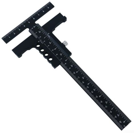 Outil de mesure efficace pour le travail du bois avec fonctions multifonctions pour le marquage et le rainurage