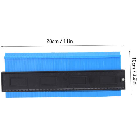 Outil de Mesure Multifonction pour Menuiserie - Règle de Copiage de Forme Irégulière Bleu - KZQ