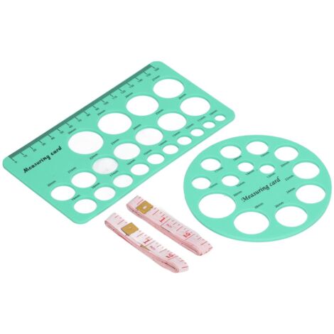 Outil de Mesure pour Flancs de Tétine en Silicone - Règles pour Taille de Tire-Lait, Vert