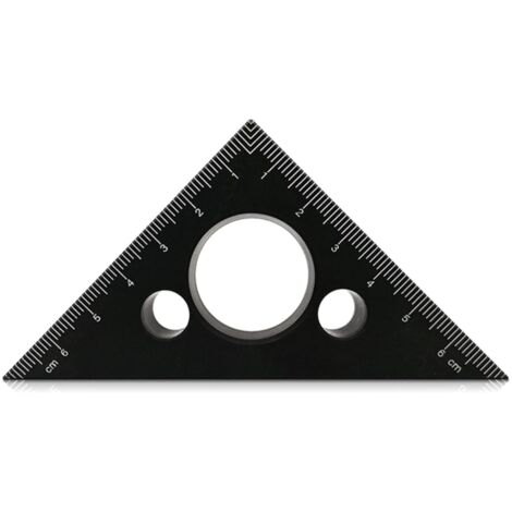 Outil de mesure triangulaire pour tracer des trous numériques - Jauge de marquage du bois - Marquage multifonctionnel