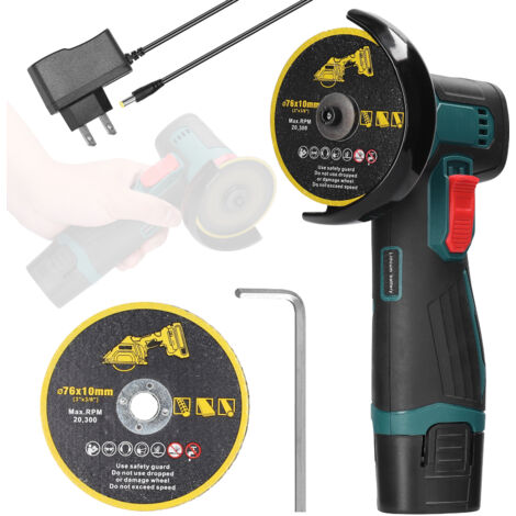 Outil de meulage électrique de 3 pouces, moteur de brosse, machine d'angle multifonctionnelle, coupe-lithium portatif, puissance utilitaire pour couper, polir les carreaux de céramique, le bois, la pi