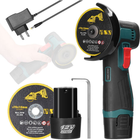 Outil de meulage électrique de 3 pouces, moteur de brosse, machine d'angle multifonctionnelle, coupe-lithium portatif, puissance utilitaire pour couper, polir les carreaux de céramique, le bois, la pi