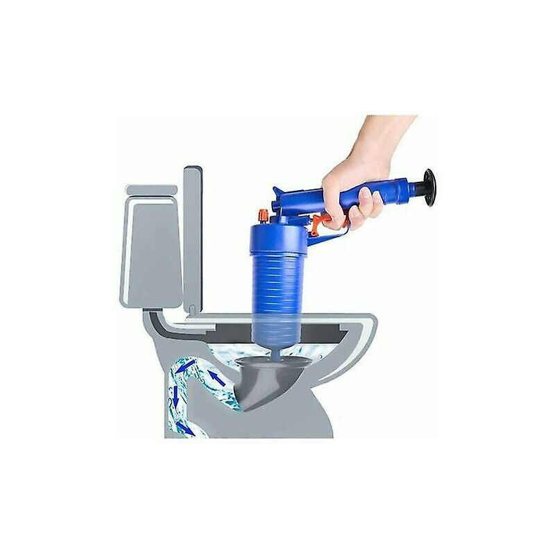 Outil de nettoyage de canalisations de toilettes bouchées, déboucheur d'évier de cuisine, pompe à piston de toilettes, tuyaux haute pression manuel
