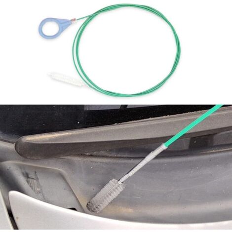 Outil de nettoyage de canalisations de toit ouvrant, brosse flexible de 2 m pour canalisations longues, nettoyage de tubes parfait pour toit ouvrant de voiture, essuie-glace