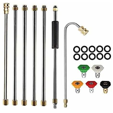 NICEONE Outil de Nettoyage de GouttièRe Laveuse à Pression - Rallonges, Buse de Lance de Nettoyeur de Toit