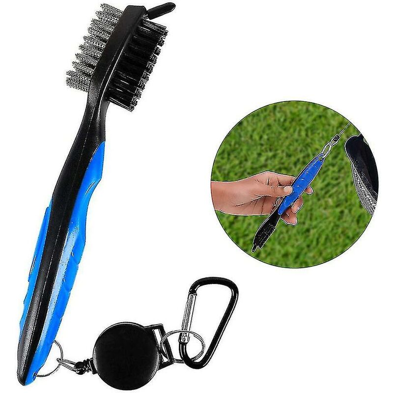 Outil de nettoyage de la tête de brosse de nettoyage de club de golf (bleu)