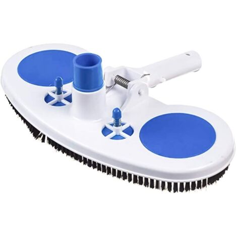 Outil de Nettoyage de Piscine de 13 Pouces, Tête D'aspiration de Piscine Tête D'aspiration de Piscine Lestée, Tête D'aspiration de Piscine avec Poils de Nylon, Tuyau Pivotant pour