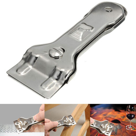 Outil de nettoyage de plaques de cuisson en céramique, grattoir multifonctionnel avec lame pour le nettoyage de la cuisinière au four