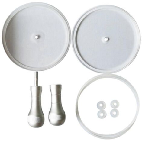 Outil de nettoyage étanche en acrylique pour étiquettes de disques vinyles, avec poignée en aluminium