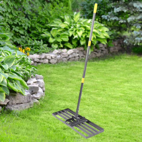 Outil de Nivellation de Pelouse Pliable et Léger, Râteau à Gazon en Acier pour Jardinage Facile - KZQ