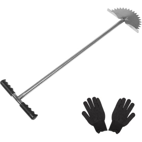 Outil De Pelouse Coupe-Bordure Portable avec Poignée en T Coupe-Bordure Manuel Outil De Jardin Coupe-Bordure