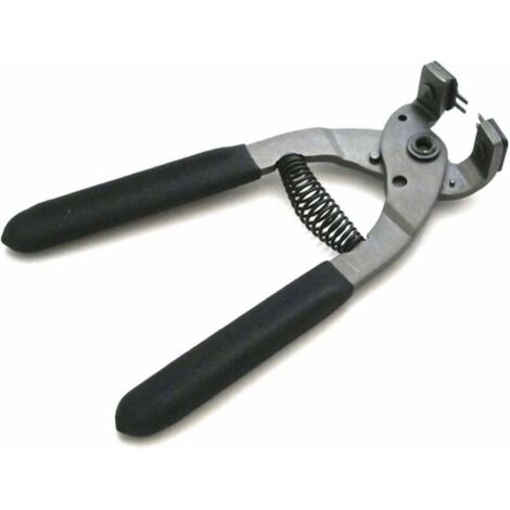 Outil de perforation en cuir pince silencieuse en acier au carbone perforateur de trou en cuir couture pinces à main perforateur de ceinture(4 mm-2 dents)