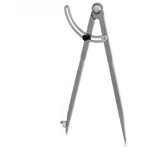 Outil de planification et compas pour bois, tête acier carbone 400 mm avec fixation, pour pose de chants et travail du cuir. Précis et robuste, il convient aux professionnels et bricoleurs.