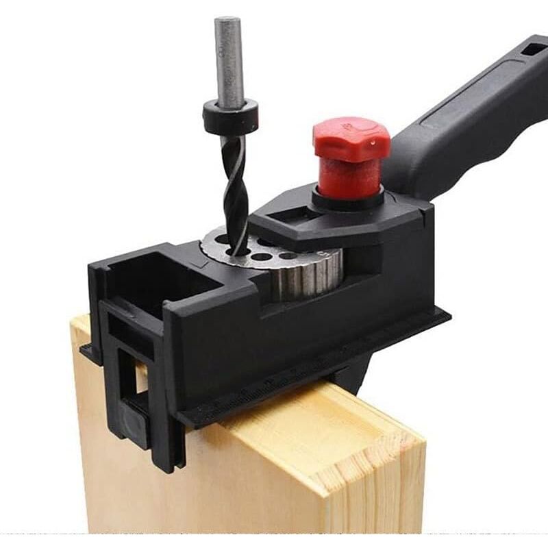 Outil de positionnement de positionnement de trou droit de tenon de perçage de 3 à 12 mm, adapté aux usines de meubles et aux amateurs de travail du