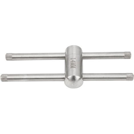 Outil de Presse d'Embout de Queue de Billard en Acier Inoxydable, Accessoire de Billard pour Embout 14mm / 0.55in