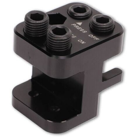 Outil de presse pour chaînes moto et VTT, modèle billette en aluminium anodisé noir compatible chaîne 520, 525, 530, durable et efficace