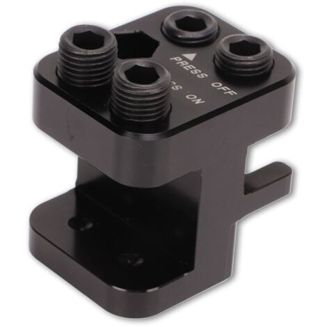Outil de presse pour maillon principal de chaîne de moto/quad, en aluminium usiné anodisé noir, de remplacement pour chaînes 520, 525 et 530.