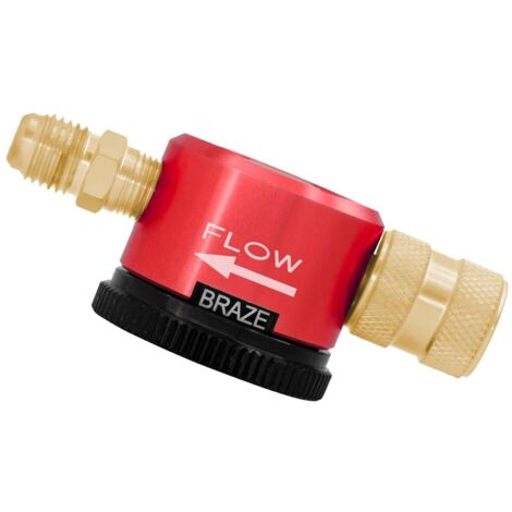 Outil de Purge D'azote, Connecteur de 1/4 de Pouce Regulateur D'azote Regulator Brazer Tool pour L'équipement de CVC pour la Purge et le Brasage, la Fixation Rapide avec un Tuyau