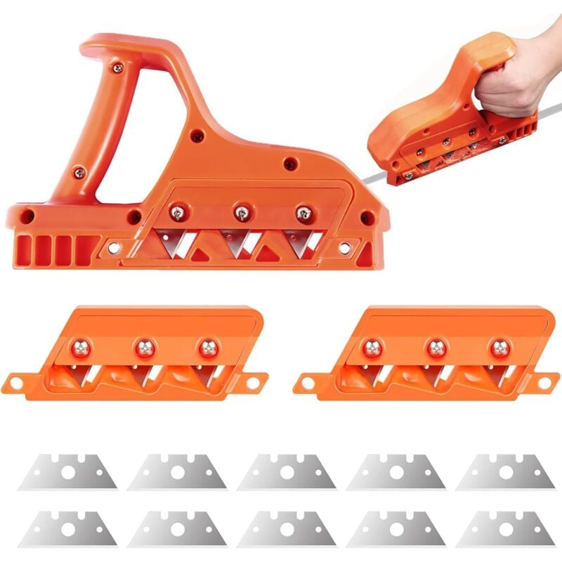 Crea - Outil de Raboteuse pour Plaques de Plâtre, Coupeur Rapide de Plaques De Plâtre, Rabot à Main Outil de Coupe pour Plaques de Plâtre, Araseur de
