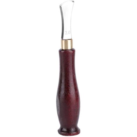 Outil de rainage des bords en cuir Creaser Edge Outil de marquage des bords en acier inoxydable(2mm)