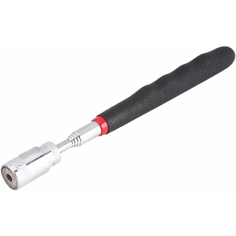 Outil de Ramassage Aimanté Télescopable Ramasse Magnétique avec Poignet en Mousse et LCD Ramasse Extensible de 19 à 69cm Idéal pour les Coins et les Endroits Foncés