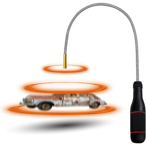 AOUGO Outil De Ramassage MagnéTique Flexible 552 Mm Outil De Ramassage D'Aimant En MéTal De RéParation Automatique Pour Ramasser De Petites PièCes, éCrous, Boulons, Objets MéTalliques, PièCes Automobiles NP