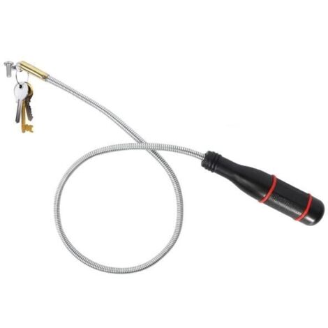 Outil de Ramassage Magnétique Flexible, Tige Aimantée pour Récupération