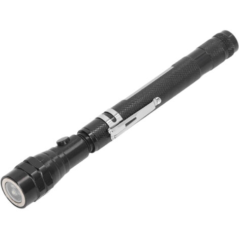 Outil de ramassage magnétique télescopique, tige de ramassage, lampe de poche LED, aimant pour écrou à vis